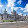 The classical façade of the domed Belfast City Hall
